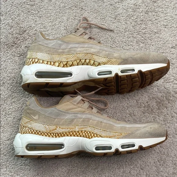 RARE Nike Air Max 95 Vanchetta Tan Snake - Picture 3 of 11